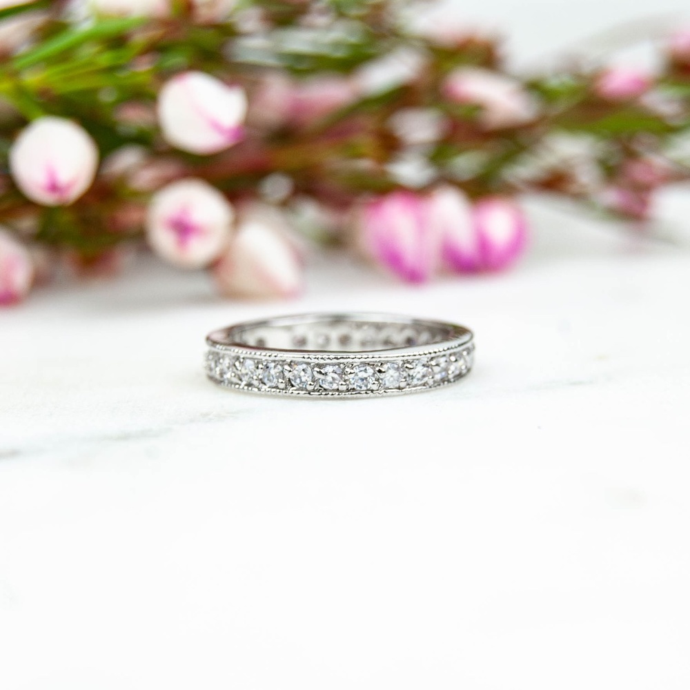 Cubic Zirconia Infinity Band - Picture 2 of 6